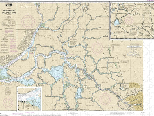 Nautical Chart 18661 Sacramento San Joaquin Rivers Old River, Middle River San Joaquin River Extension, Sherman Island Puzzle