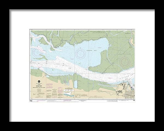 Nautical Chart-18666 Suisun Bay Middle Ground-new York Slough - Framed Print