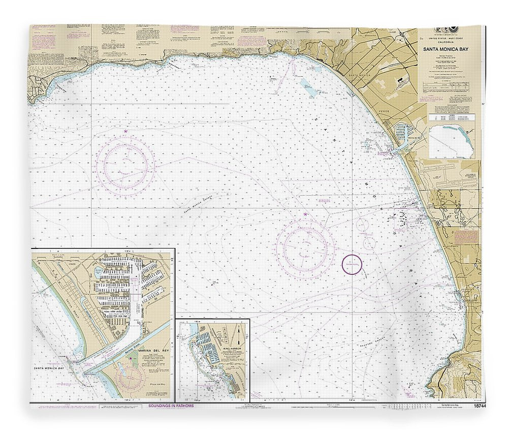 Nautical Chart 18744 Santa Monica Bay, King Harbor Blanket