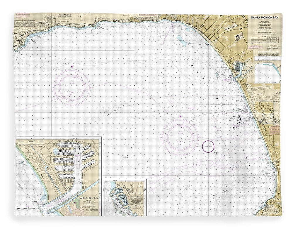 Nautical Chart-18744 Santa Monica Bay, King Harbor - Blanket