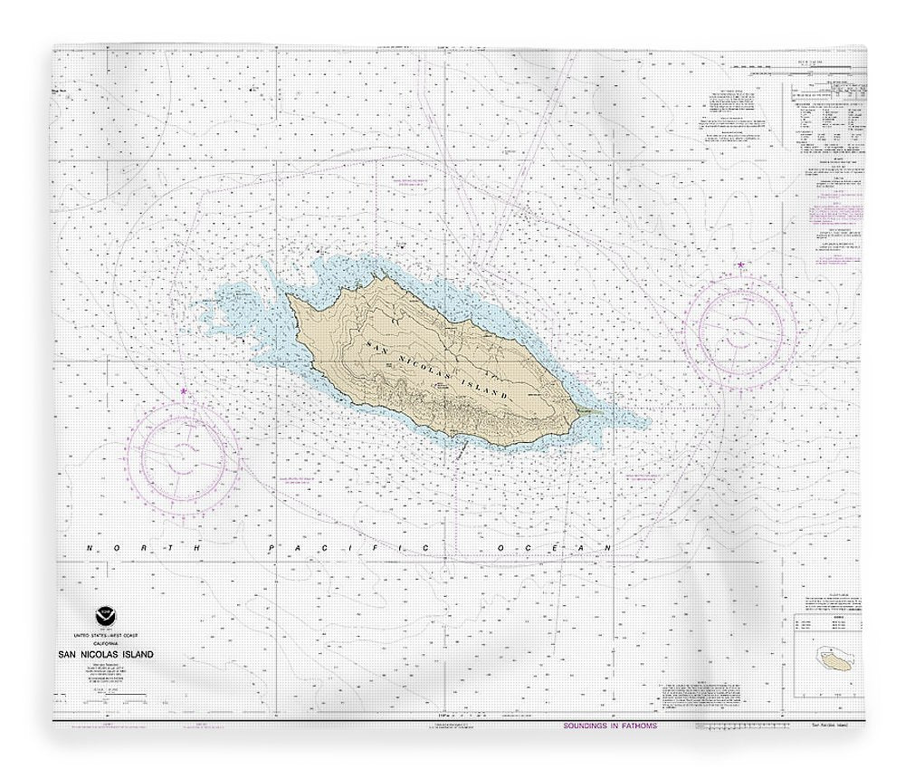 Nautical Chart 18755 San Nicolas Island Blanket