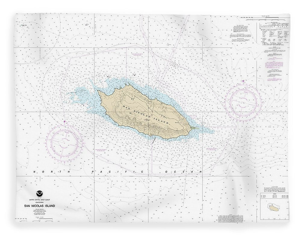 Nautical Chart-18755 San Nicolas Island - Blanket
