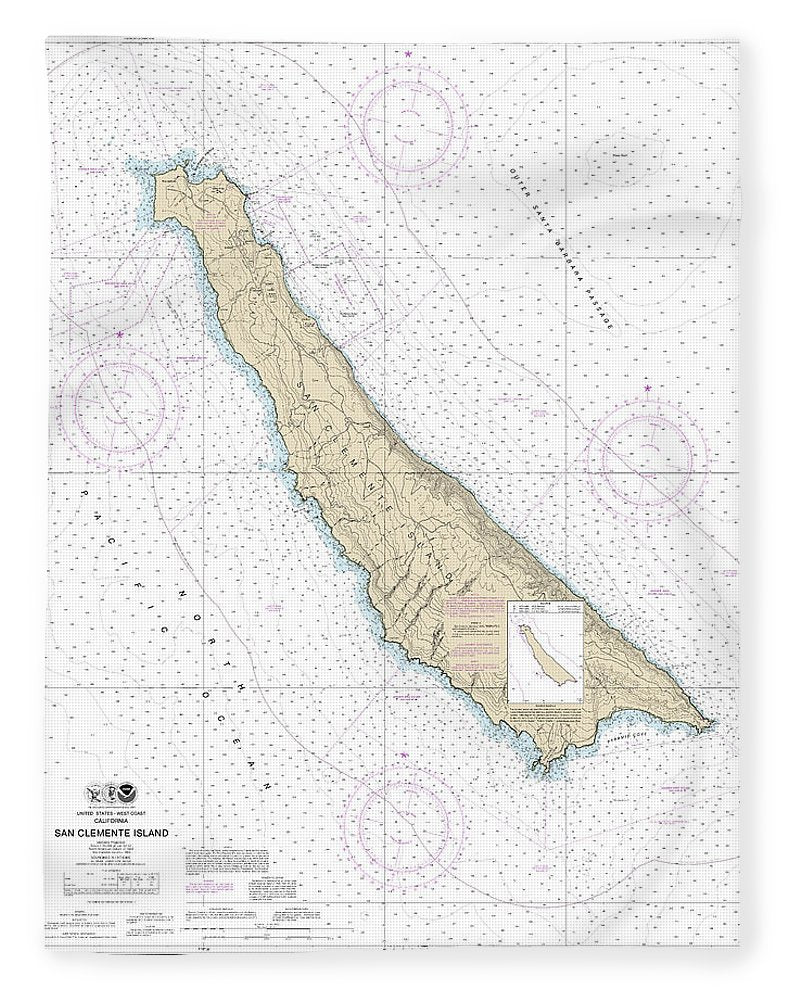 Nautical Chart-18762 San Clemente Island - Blanket