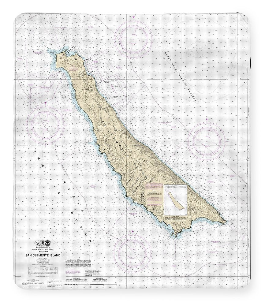 Nautical Chart-18762 San Clemente Island - Blanket