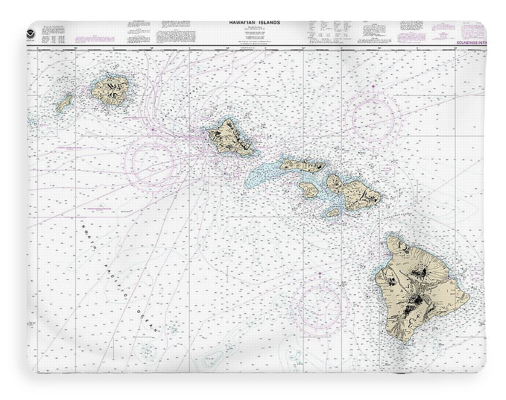 Nautical Chart-19004 Hawaiian Islands - Blanket