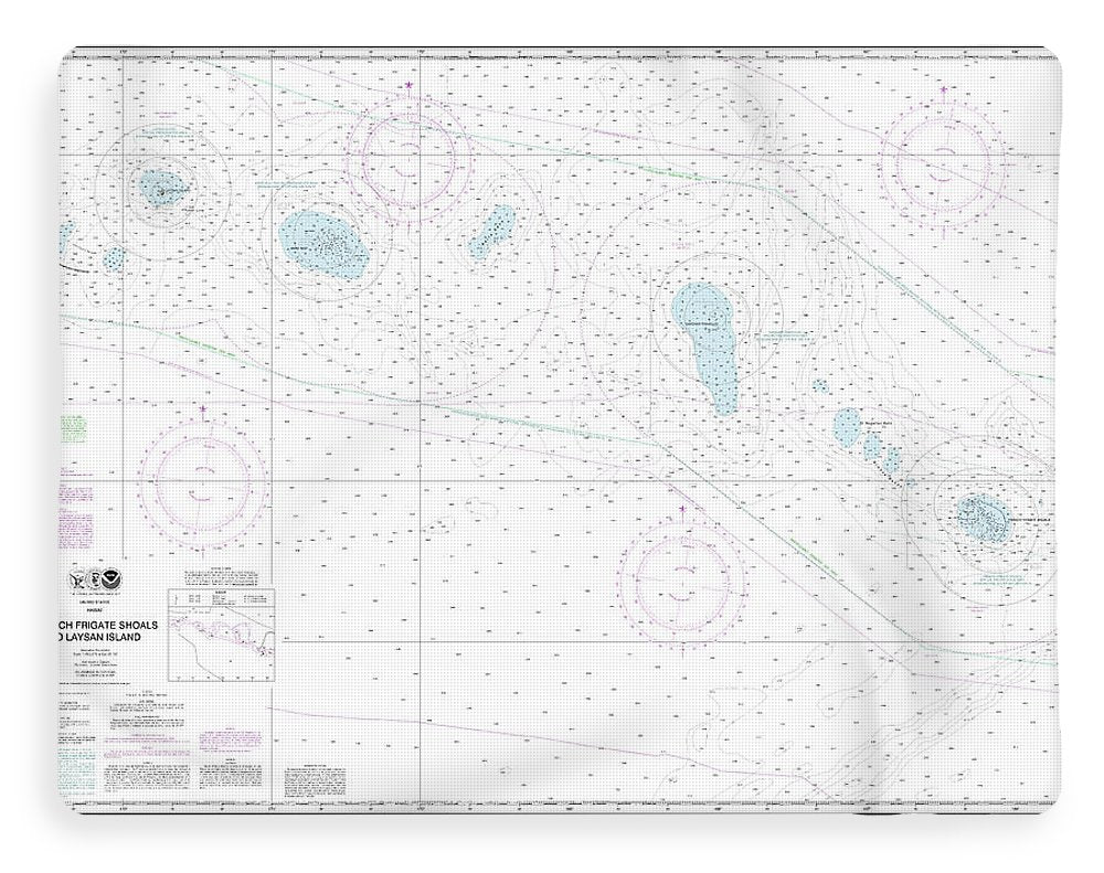 Nautical Chart-19019 French Frigate Shoals-laysan Island - Blanket