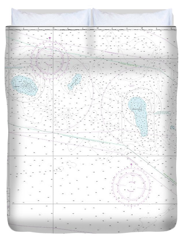 Nautical Chart-19019 French Frigate Shoals-laysan Island - Duvet Cover