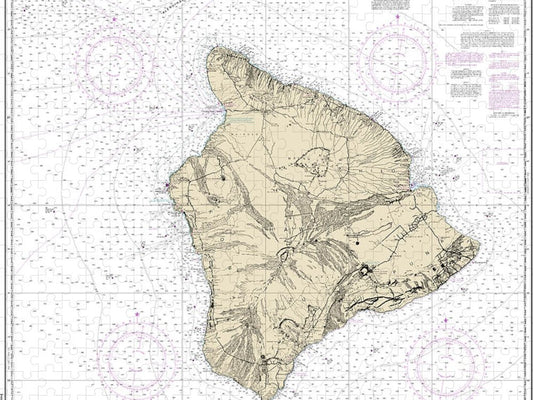 Nautical Chart 19320 Island Hawaii Puzzle