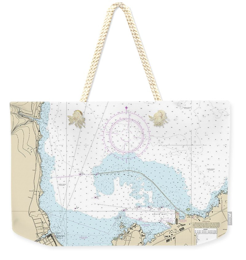 Nautical Chart-19324 Island-hawaii Hilo Bay - Weekender Tote Bag