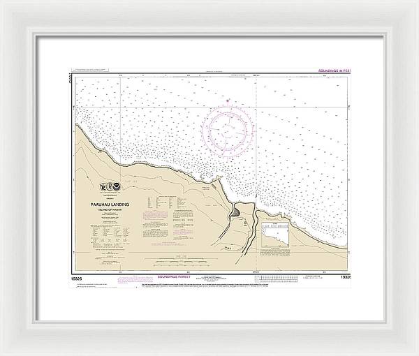 Nautical Chart-19326 Paauhau Landing Island-hawaii - Framed Print