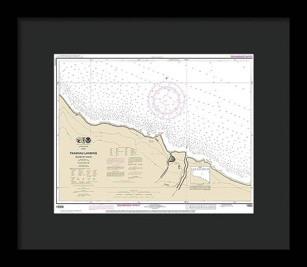 Nautical Chart-19326 Paauhau Landing Island-hawaii - Framed Print