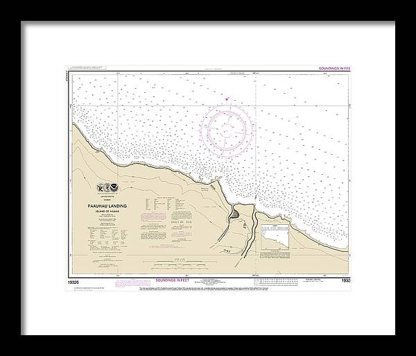 Nautical Chart-19326 Paauhau Landing Island-hawaii - Framed Print