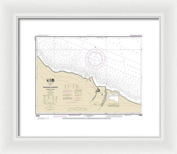 Nautical Chart-19326 Paauhau Landing Island-hawaii - Framed Print