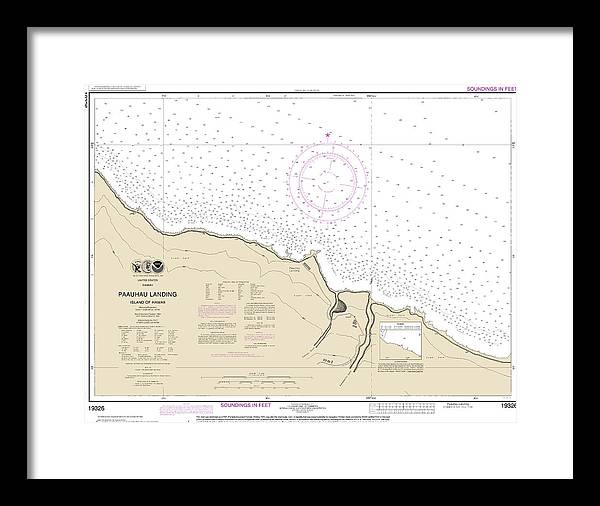 Nautical Chart-19326 Paauhau Landing Island-hawaii - Framed Print