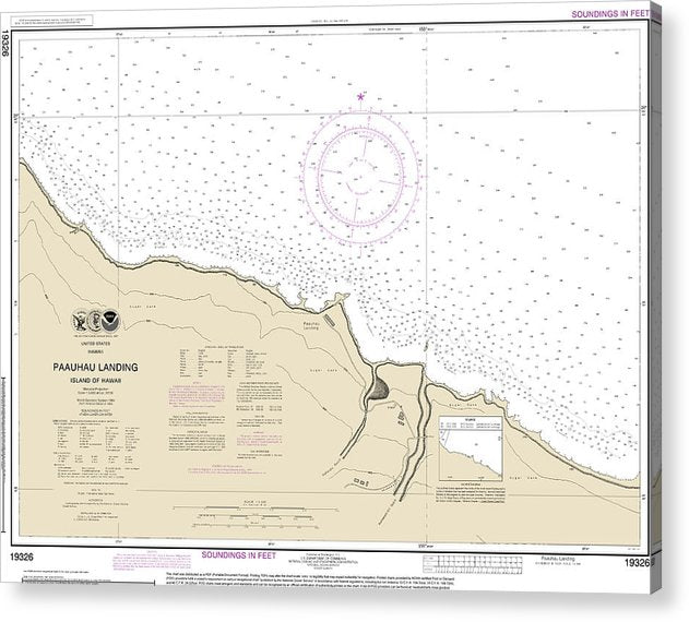 Nautical Chart-19326 Paauhau Landing Island-Hawaii  Acrylic Print