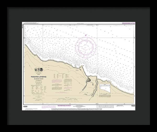 Nautical Chart-19326 Paauhau Landing Island-hawaii - Framed Print