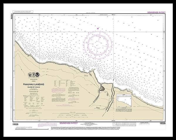 Nautical Chart-19326 Paauhau Landing Island-hawaii - Framed Print