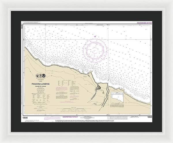 Nautical Chart-19326 Paauhau Landing Island-hawaii - Framed Print