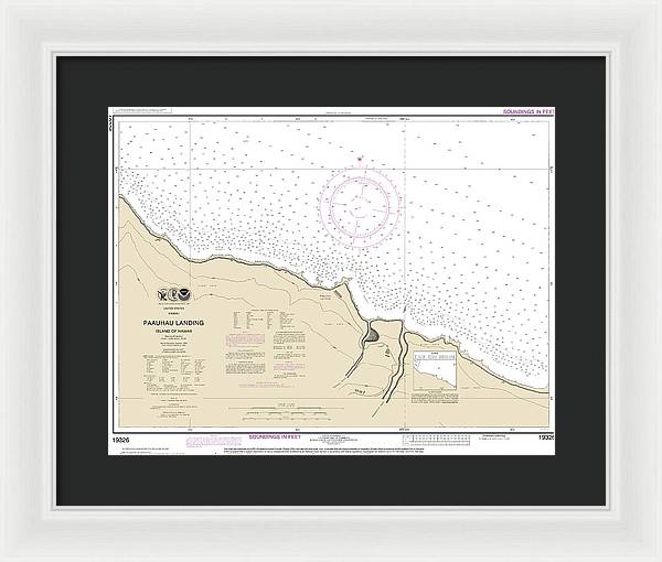 Nautical Chart-19326 Paauhau Landing Island-hawaii - Framed Print