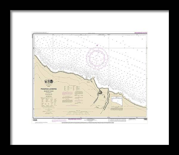 Nautical Chart-19326 Paauhau Landing Island-hawaii - Framed Print