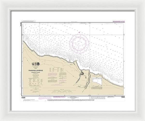 Nautical Chart-19326 Paauhau Landing Island-hawaii - Framed Print