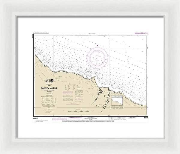 Nautical Chart-19326 Paauhau Landing Island-hawaii - Framed Print