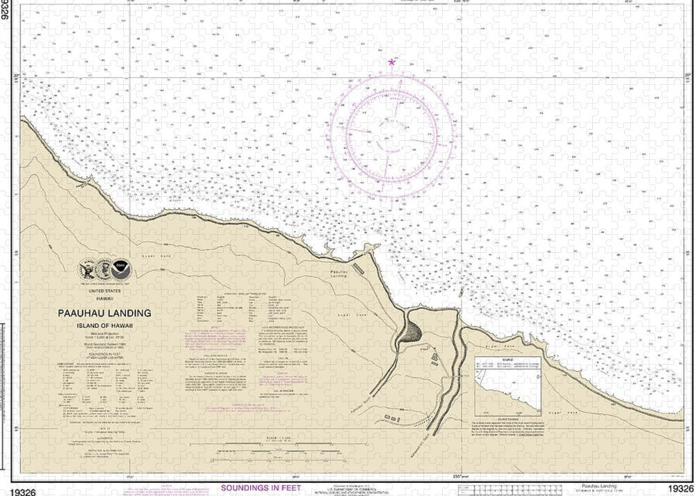 Nautical Chart-19326 Paauhau Landing Island-hawaii - Puzzle