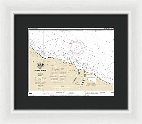 Nautical Chart-19326 Paauhau Landing Island-hawaii - Framed Print