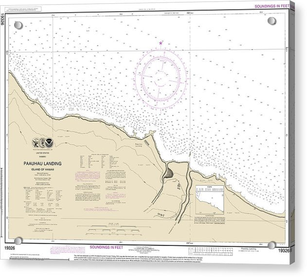 Nautical Chart-19326 Paauhau Landing Island-hawaii - Acrylic Print