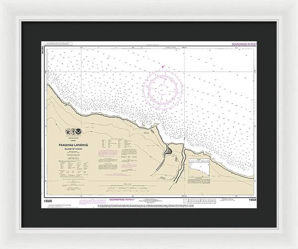 Nautical Chart-19326 Paauhau Landing Island-hawaii - Framed Print