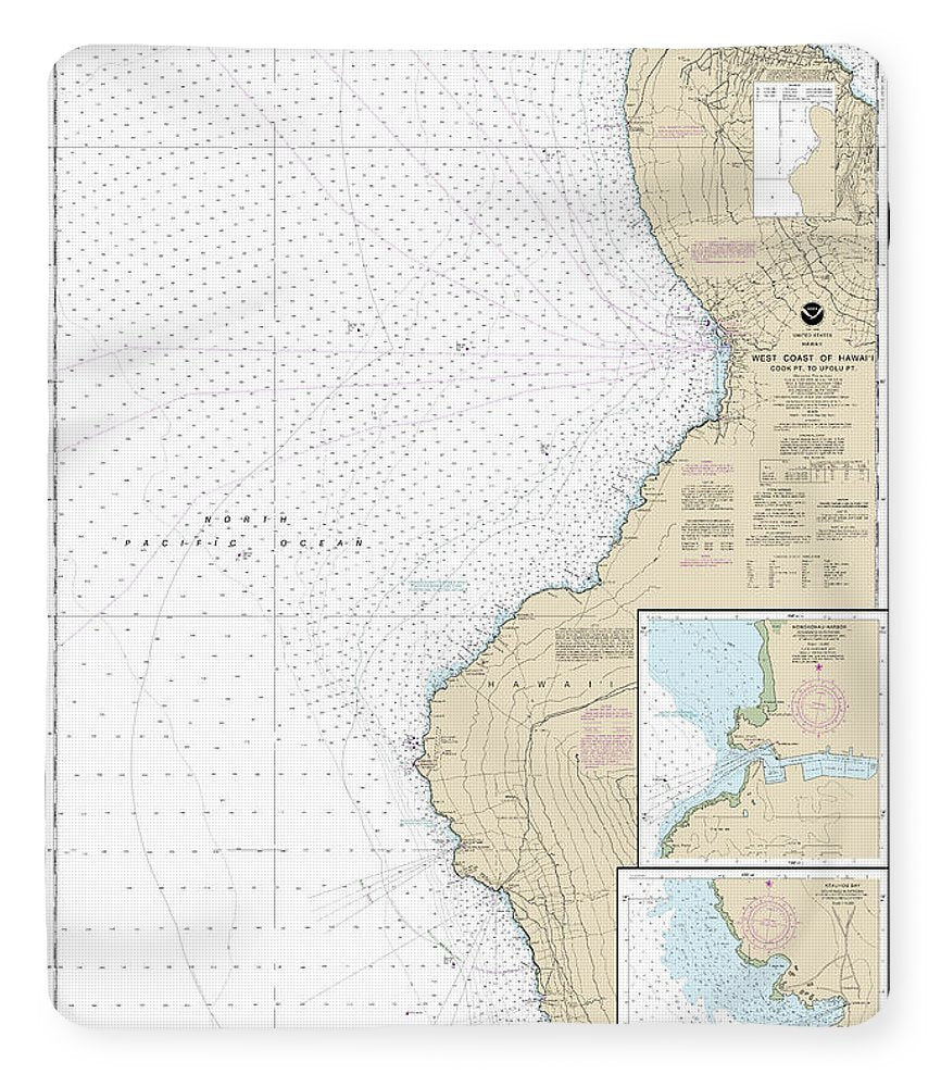 Nautical Chart-19327 West Coast-hawaii Cook Point-upolu Point, Keauhou Bay, Honokohau Harbor - Blanket