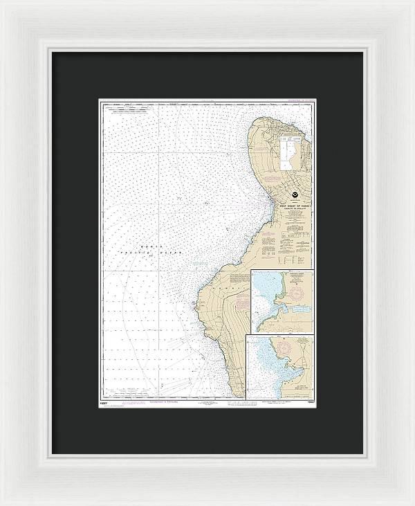 Nautical Chart-19327 West Coast-hawaii Cook Point-upolu Point, Keauhou Bay, Honokohau Harbor - Framed Print