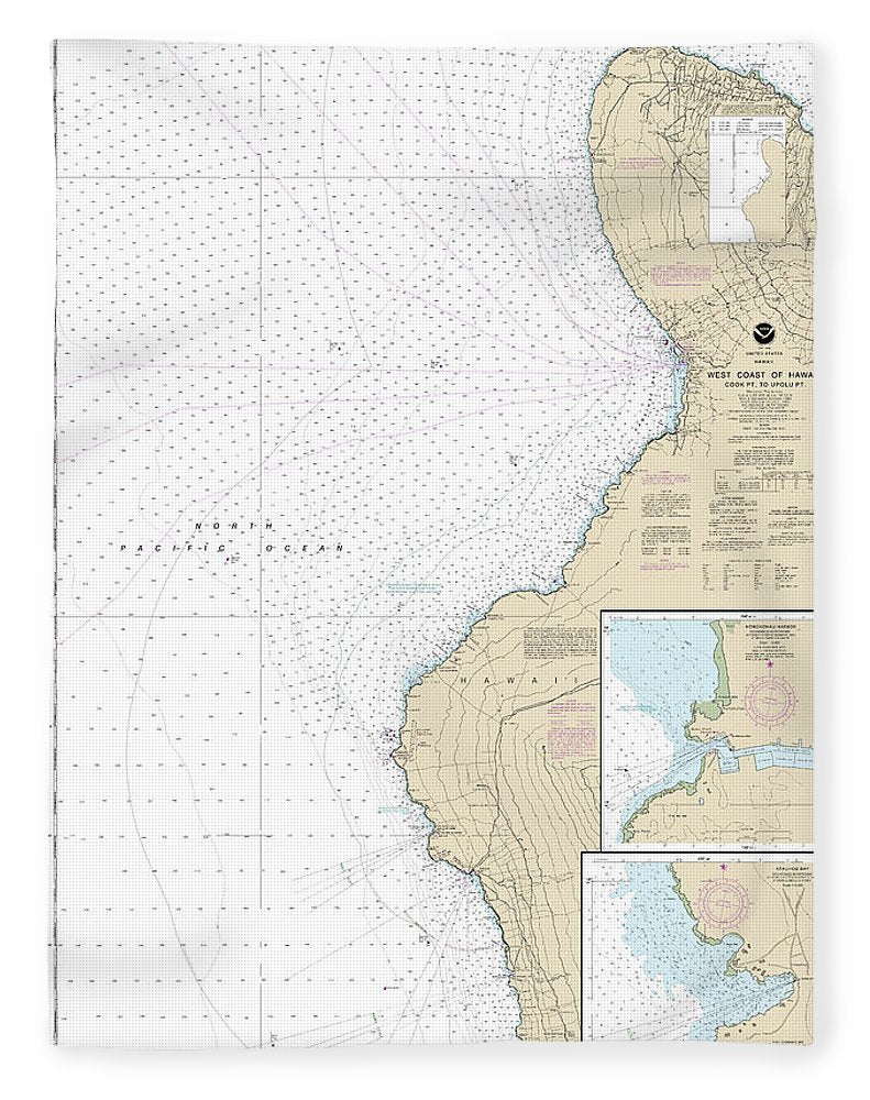 Nautical Chart-19327 West Coast-hawaii Cook Point-upolu Point, Keauhou Bay, Honokohau Harbor - Blanket