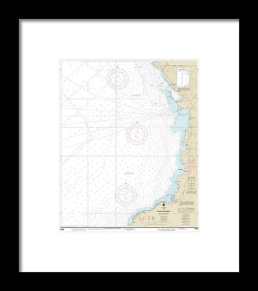 A beuatiful Framed Print of the Nautical Chart-19330 Kawaihae Bay-Island-Hawaii by SeaKoast