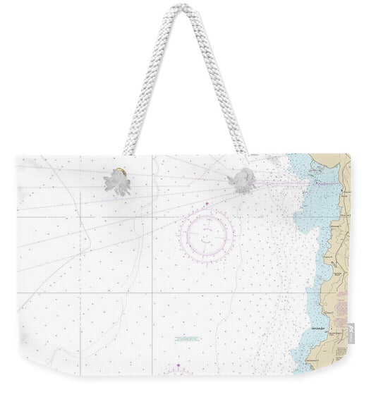 Nautical Chart-19330 Kawaihae Bay-island-hawaii - Weekender Tote Bag