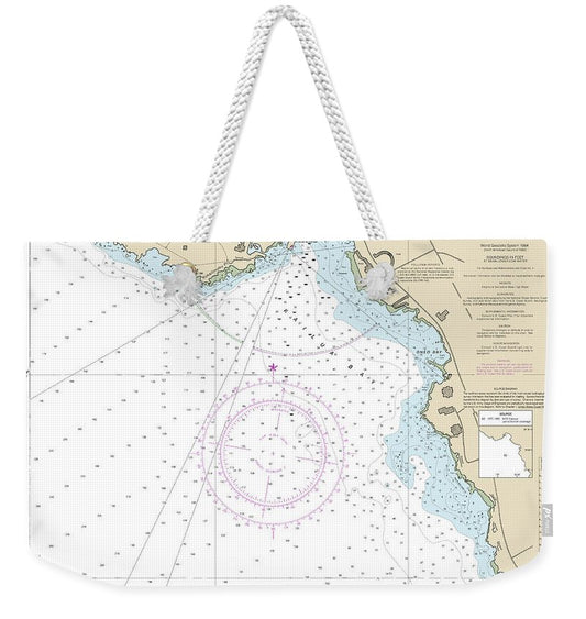 Nautical Chart-19331 Kailua Bay Island-hawaii - Weekender Tote Bag