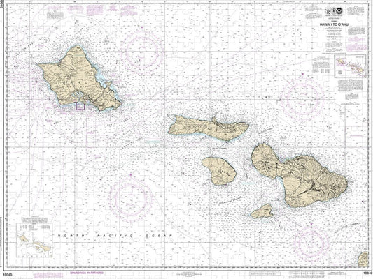 Nautical Chart 19340 Hawaii Oahu Puzzle