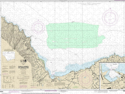 Nautical Chart 19342 Kahului Harbor Approaches, Kahului Harbor Puzzle
