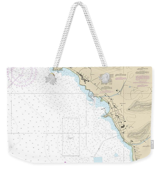 Nautical Chart-19361 Port Waianae Island-oahu - Weekender Tote Bag