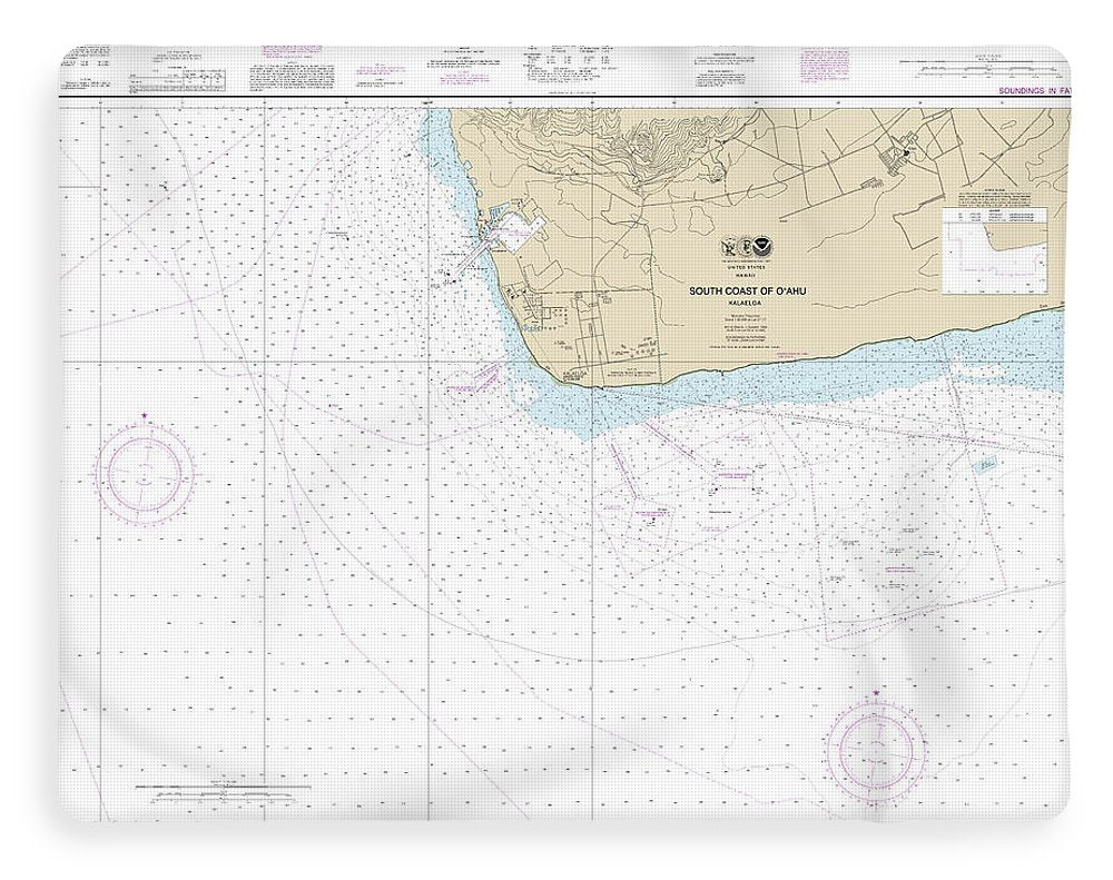 Nautical Chart-19362 South Coast-oahu Kalaeloa - Blanket