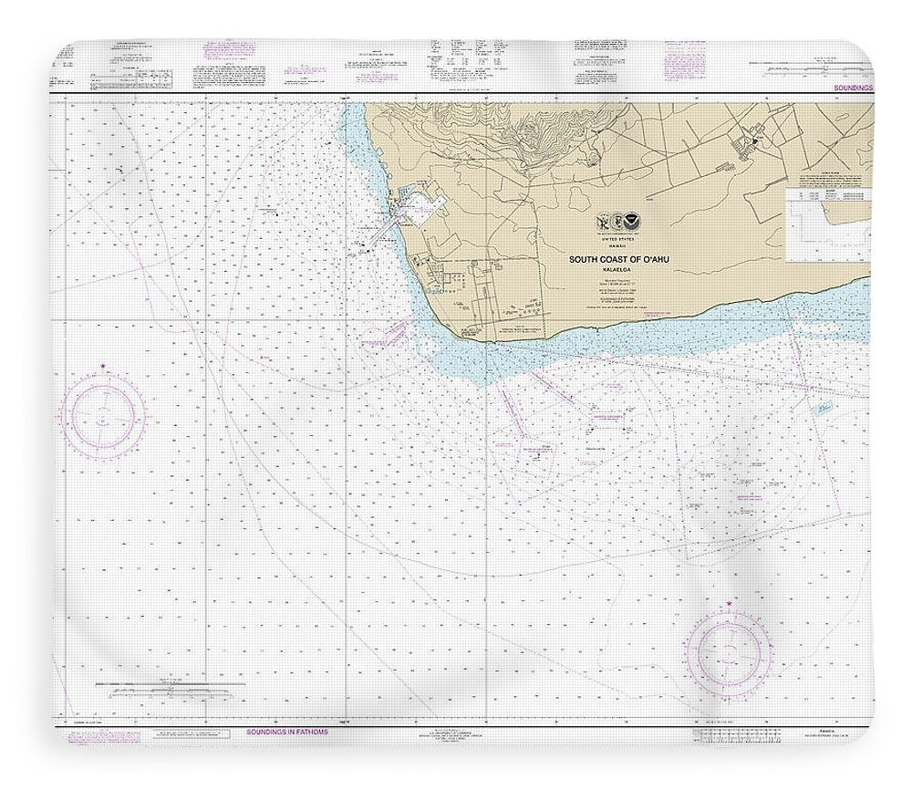 Nautical Chart-19362 South Coast-oahu Kalaeloa - Blanket