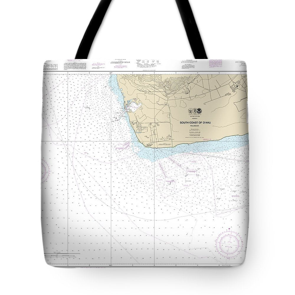 Nautical Chart-19362 South Coast-oahu Kalaeloa - Tote Bag