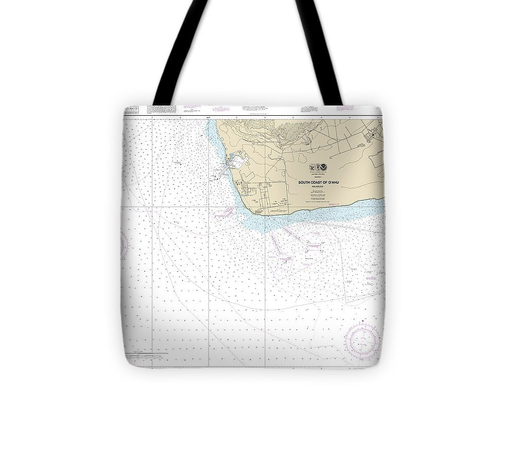 Nautical Chart 19362 South Coast Oahu Kalaeloa Tote Bag