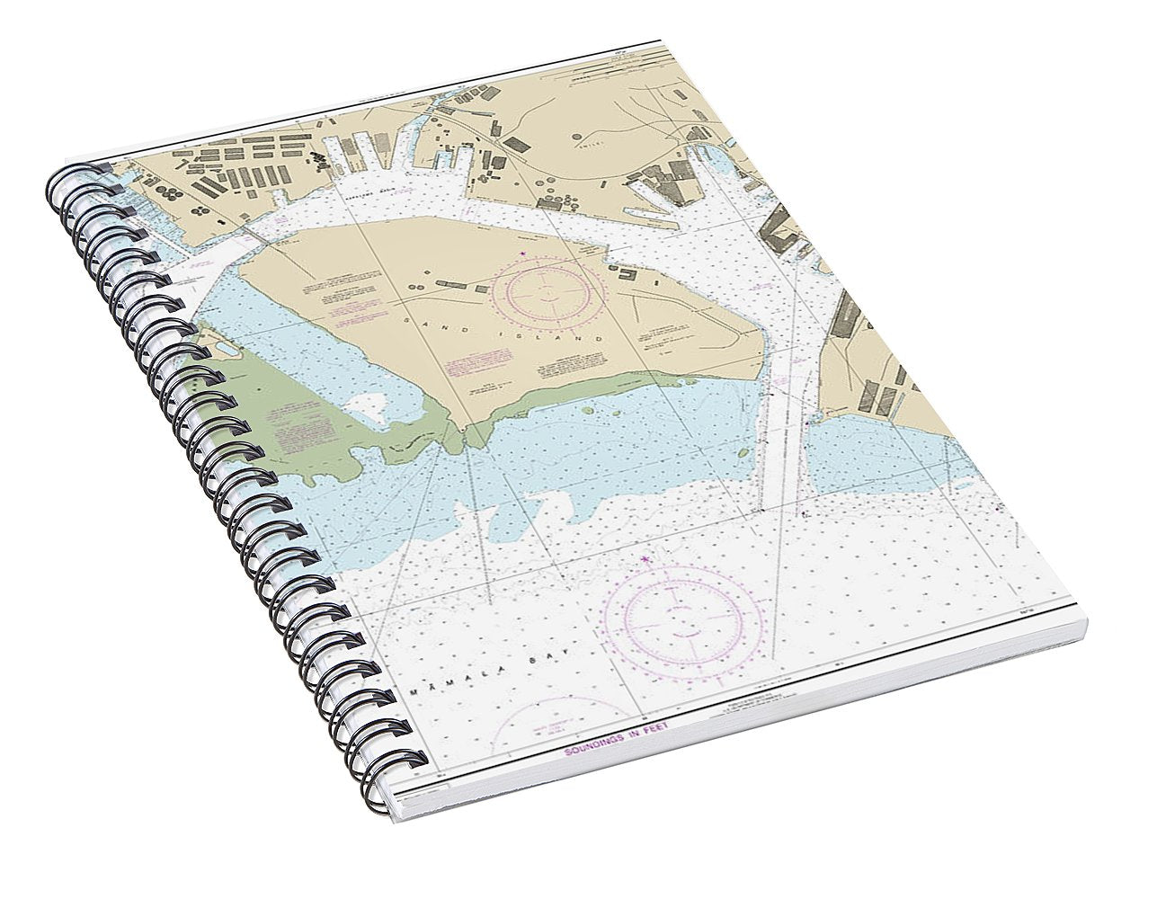 Nautical Chart-19367 Island-oahu Honolulu Harbor - Spiral Notebook