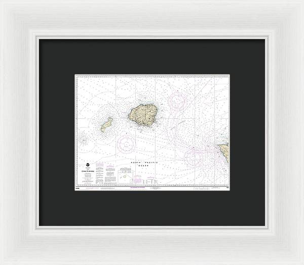 Nautical Chart-19380 Oahu-niihau - Framed Print