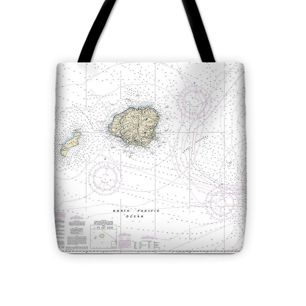 Nautical Chart-19380 Oahu-niihau - Tote Bag