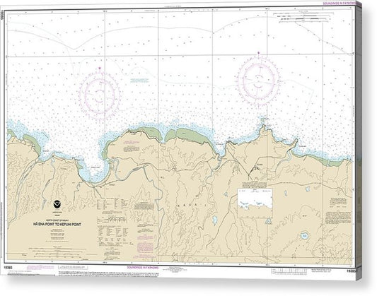 Nautical Chart-19385 North Coast-Kauai Haena Point-Kepuhi Point  Acrylic Print
