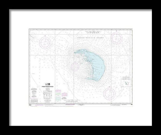 A beuatiful Framed Print of the Nautical Chart-19401 French Frigate Shoals by SeaKoast