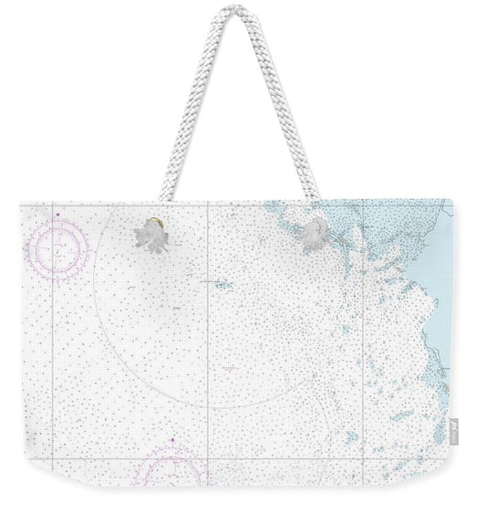 Nautical Chart-19402 French Frigate Shoals Anchorage - Weekender Tote Bag