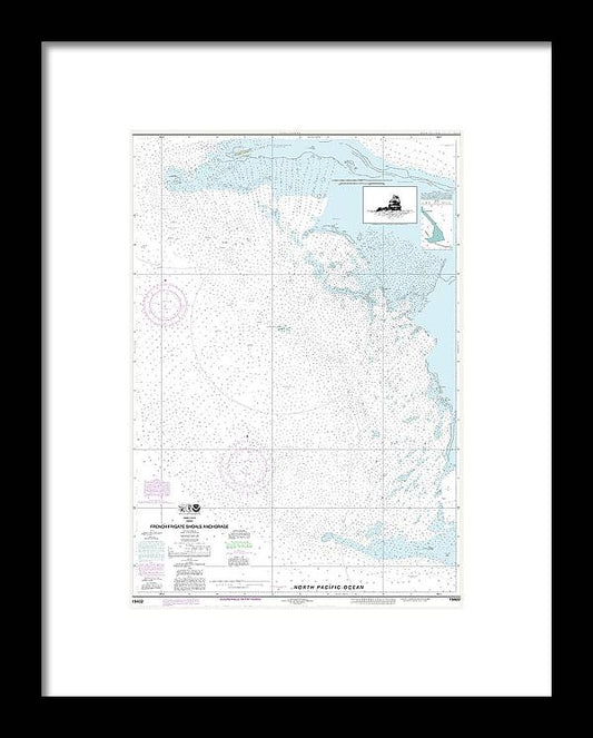 Nautical Chart-19402 French Frigate Shoals Anchorage - Framed Print